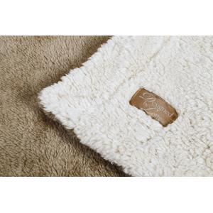 Pluche hondenkleed Wush beige 150 x 125 cm