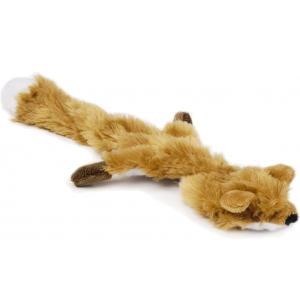 Flatino pluche hondenspeeltje vos bruin 30 cm