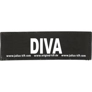 Julius-K9 tekstlabel Diva 11 x 3 cm